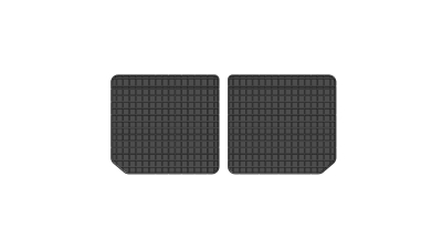 Set covorase auto din cauciuc Opel Zafira A si Zafira B 1999-2005, Randul Al Treilea, presuri BestAutoVest, negre, 2 buc.