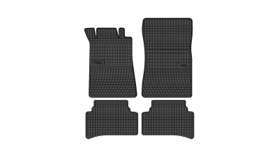 Set covorase auto din cauciuc Mercedes Clasa C W202 1993-2001, presuri BestAutoVest, negre, 4 buc.