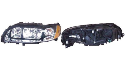 Far Volvo S60 (RS) 03.2004-03.2009 / V70 (P80) 06.2004-03.2007/ XC70 (SW) 05.2004-09.2007 TYC partea Stanga electric fara motoras tip bec H7+H9