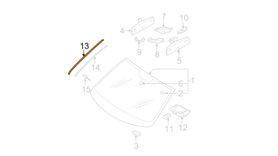 Deflector Apa Parbriz Vw 3C0854327B5AP
