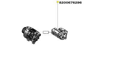 Demaror Electromotor RENAULT KANGOO, KANGOO EXPRESS, MEGANE I, SCENIC I motorizare 1.9Diesel, 8200676296,  piesa originala OE