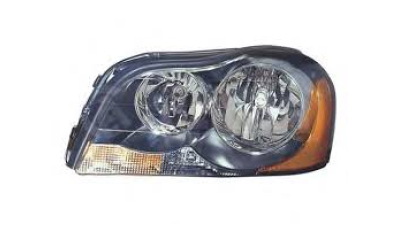Far Volvo XC90 10.2002-05.2006, TYC 20-0452-05-2, partea Stanga, reglare electrica, fara motoras, tip bec H7+H7, cu semnalizator orange