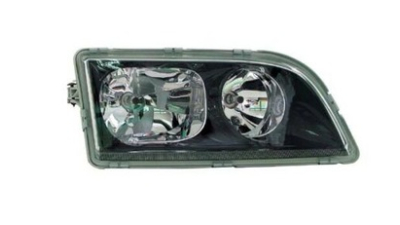 Far Volvo S40 / V40 07.2000-12.2002 TYC partea Dreapta electric fara motoras tip bec H7+H7, culoare rama negru