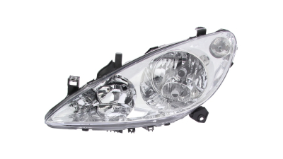 Far Peugeot 307 03.2001-09.2005 VALEO partea Stanga, tip bec H1+H1+H7 cu motoras