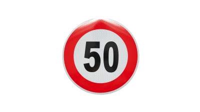 Autocolant limita viteza - 50 fi21