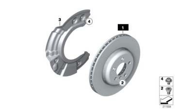 Disc Frana Fata 312x24 BMW 1 (F20), 1 (F21), 2 (F22, F87), 2 (F23), 3 (E90), 3 (E91), 3 (E92), 3 (E93), 3 (F30, F80), 3 (F31), 3 GRAN TURISMO (F34), 4 (F32, F82), 4 (F33, F83) 1.6-3.0 12.04-,  34116792219