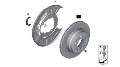 Disc Frana Spate 320x20 BMW X5 (E70), X6 (E71) 3.0 02.07-,  34216868940
