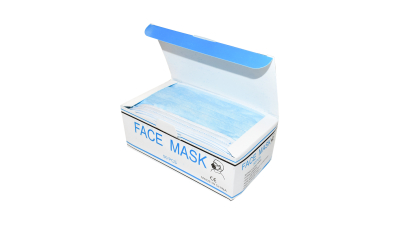 Masca protectie fata cu elastic, 3 straturi 50buc/cutie