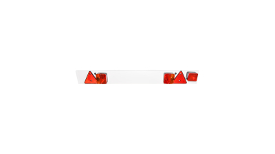 Bara remorca 1220mm, 2x lampa, 1x lampa ceata, 2x triunghi reflectorizant, cablu 6m si priza 7 pini 12V