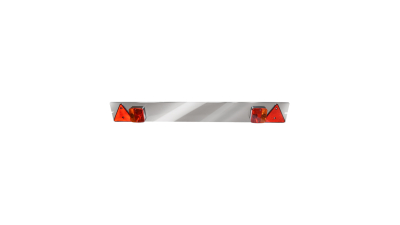 Bara remorca 1200mm, 2x lampa, 2x triunghi reflectorizant, cablu 6m si priza 7 pini 12V