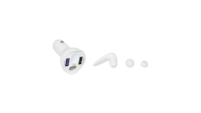 Casca bluetooth cu incarcare la priza auto tip bricheta DISCN98
