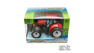 Tractor rosu pentru ferma Super Farm