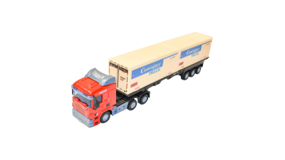 Camion (cap tractor cu remorca) Rosu jucarie