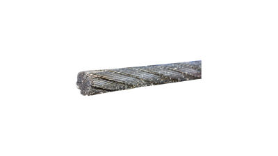 Cablu troliu otel 6x19 fi11mm cu inima metalica 1000m/rola batut 0.7 Kg/1m
