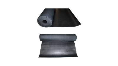 Covor cauciuc fara insertie si cu striatie L=10m l=1,2m G=4mm