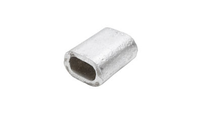 Clema / bucsa de presare din aluminiu pentru cablu troliu 14 mm