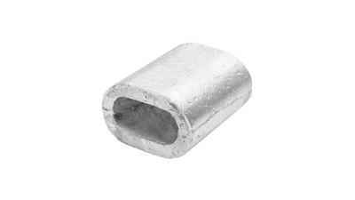 Clema / bucsa de presare din aluminiu pentru cablu troliu 16 mm