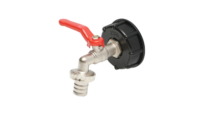 Robinet IBC zinc, adaptor de 2, filet exterior S60x6, duza de 0.75, metal/plastic