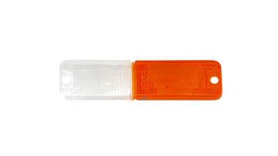 Dispersor lampa semnalizare fata cu pozitie Fso Polonez 01.1978-12.2002 LUBLINII 05.1997- BestAutoVest, Alb - Orange partea stanga