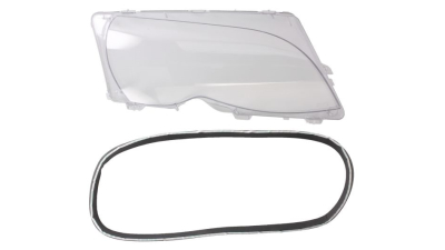 Dispersor plastic far Bmw Seria 3 (E46), Sedan/Combi,10.2001-06.2005, cu garnitura, 63126922588; 63126923410, 20-0322-LA-1 TYC, partea Dreapta