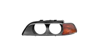 Dispersor sticla far Bmw Seria 5 E39 01.1996-08.2000 TYC fata dreapta semnalizare portocalie cu lentile interioare