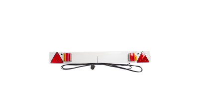 Bara remorca cu lampi LED, cablu 6m, fisa 7 pini, 1230x190x85mm