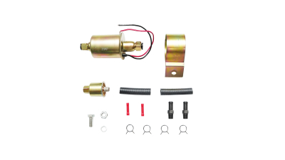 Pompa alimentare electrica universala cu filtru incorporat, 12V, L=145mm, fi 8mm pentru motorina/benzina OEM YK-2047, E8012SS