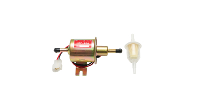 Pompa alimentare electrica universala cu filtru incorporat, 12V, L=145mm, fi 8mm pentru motorina/benzina OEM HEP-02A