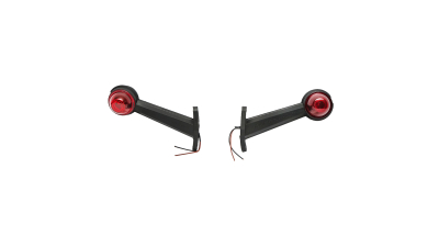 Lampi laterale de gabarit cu LED 24V, rosu-alb, PVC dur /set DISTD0668006PALR