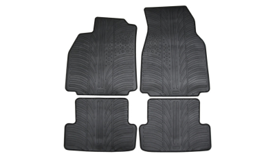 Set covorase auto din cauciuc Renault Megane 2 2002-2008, Negru, Gledring, 4 buc.