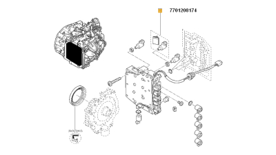 Supapa comutator transmisie automata Electrovalva Dacia Logan 1.6 16V; RENAULT CLIO ESPACE FLUENCE GRAND KANGOO LAGUNA LOGAN MEGANE MODUS SCENIC; CITROEN C3 I, C3 II, C4, C4 GRAND PICASSO I, C4 I, C4 PICASSO I, C5, C5 I, C5 II, C5 III, C8, C-ELYSEE, DS3, 