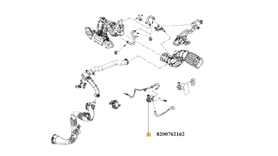Convertor de presiune, electrovalva turbocompresor Dacia Dokker, Duster; OPEL ARENA, MOVANO, VIVARO A; RENAULT AVANTIME, CLIO II, ESPACE III, ESPACE IV, GRAND SCENIC II, GRAND SCENIC III, KANGOO, motor 1.9D-3.0D 03.97-, 8200762162,  piesa originala OE