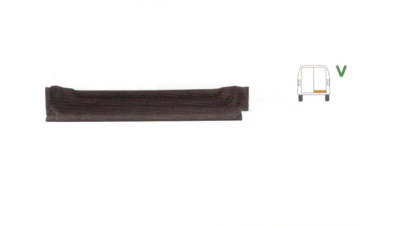 Element reparatie usa VW LT28/31/35, 1975-04.1996 (pt modele cu 2 usi spate), partea dreapta, jgheab,parte inferioara, usa spate, 