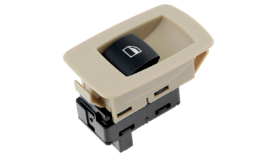 Comutator macara geam Bmw Seria 3 E90, E91 2004-, X3 E83 2003-, X5 E53 2000-, X6 E71, 72 2008-, 3 Pini, Bej, NTY EWS-BM-014