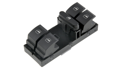 Comutator macara geam Vw Golf 5 2003-, Golf 6 2008-, Passat B6 2005-, Passat B7 2010-, Skoda Fabia 2 2010-, Octavia 2 2008-, Roomster 2010-, Superb 2008-, Yeti 2009-, NTY EWS-VW-021