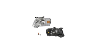 Far Ford Explorer (USA) 01.2005-12.2010 Depo stanga fata, tip bec H13, reglaj manual, culoare argintiu