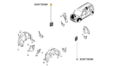 Extractor Aer (Priza Aer Portbagaj) Dacia Dokker 2012-2018