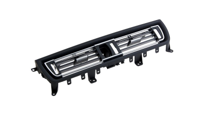 Grila ventilatie aer AC Bmw Seria 5 F10, F11, 2010-, Central-Cromat Complet, NTY EZC-BM-049