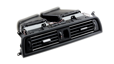 Grila ventilatie aer AC Bmw Seria 5 F10, F11, 2010-, Central-Complet Crom, NTY EZC-BM-053