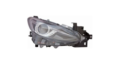 Far Mazda 3 (Bm), 06.2013-08.2017, partea Dreapta, fara a întoarce sistemul de iluminat; cu lumina timp de zi tip LED; D3S+LED; electric; fara bec descarcare; fara ballast; fara motor, DEPO