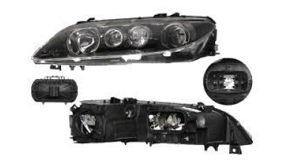 Far Mazda 6 05.2005-11.2007 TYC stanga fata , tip bec H1+H1, culoare rama maro, reglaj electric