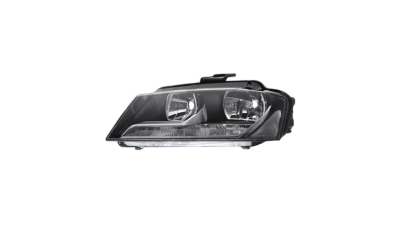Far Audi A3 (8P) 04.2008-10.2012 HELLA fata stanga 133209-H, tip bec H7+H7 cu motoras cu daytime running light