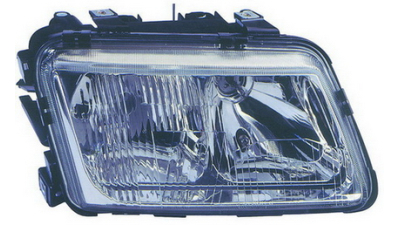 Far Audi A3 (8L) 01.1996-12.1999 TYC fata dreapta tip bec H4+H7 cu lampa ceata