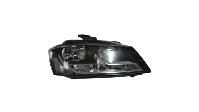 Far Audi A3 (8P) 04.2008-10.2012 TYC fata Dreapta, cu daytime running light , cu motoras, tip bec H7+H7 , electric