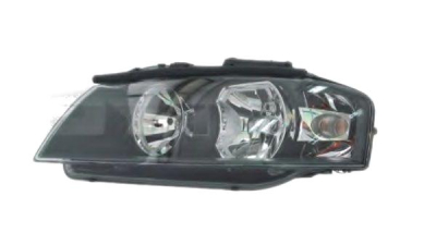 Far Audi A3 (8P) 05.2003-04.2008 TYC fata stanga tip bec H7+H7, fara motoras, fara suport becuri, electric