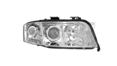 Far Audi A6 (C5) Sedan/Combi 06.2001-01.2005 TYC 20-0406-05-2, partea stanga, tip bec H7+H7 , fara motoras