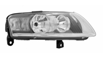 Far Audi A6 (C6) Sedan/Avant 05.2004-10.2008; TYC 20-0685-05-2, partea dreapta tip bec H1+H7 fara motoras, reglare electrica