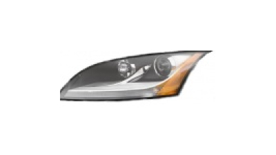 Far Audi TT (8J), 05.2006-09.2014 AL Automotive lighting fata stanga tip bec H7+H7 , reflector negru