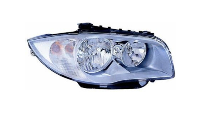 Far Bmw Seria 1 (E81/E82/E87/E88) 09.2004-02.2007 VALEO fata dreapta, tip bec H7+H7, cu motoras,  cu becuri