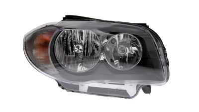 Far Bmw Seria 1 (E81/E82/E87/E88) 03.2007-09.2009 TYC fata dreapta tip bec H7+H7 rama titanium